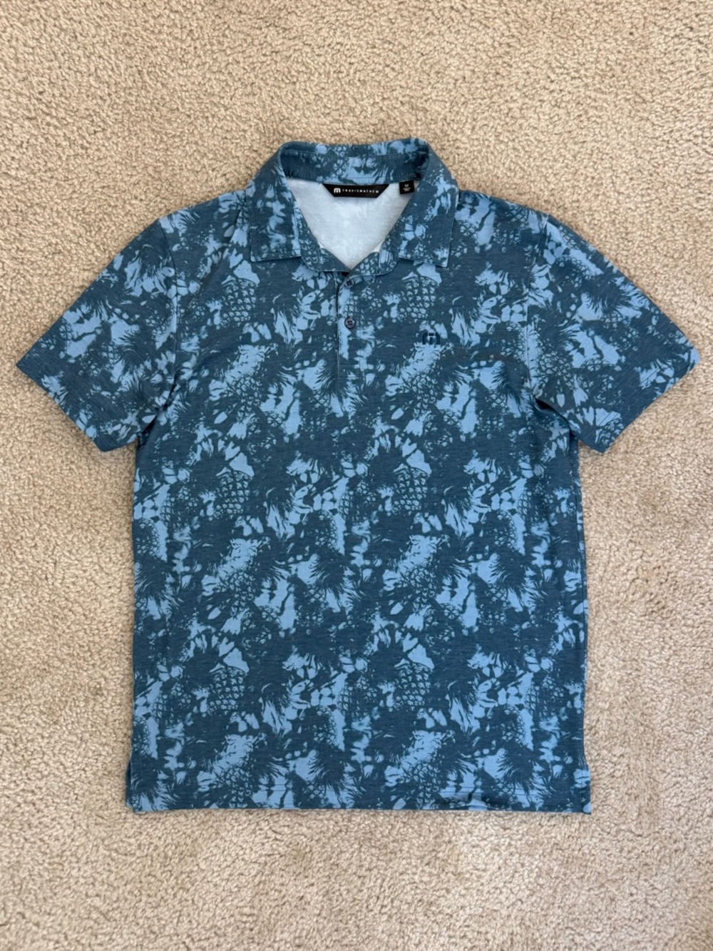 TravisMathew Golf Polo with all over print